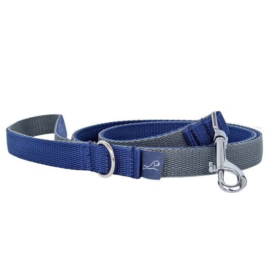 Navy & Silver Lead