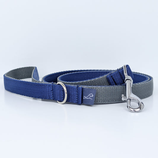 Navy & Silver Lead